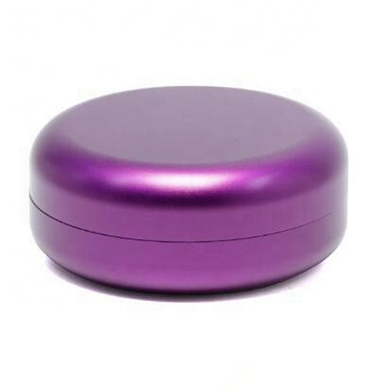 Custom logo herb storage container weed accessories 55mm 2 layers stash jar