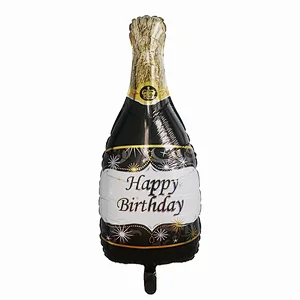 Champagne Bottle Globos Whiskey Aluminum Foil Helium Balloon For Wedding Party Decoration Birthday Balloon