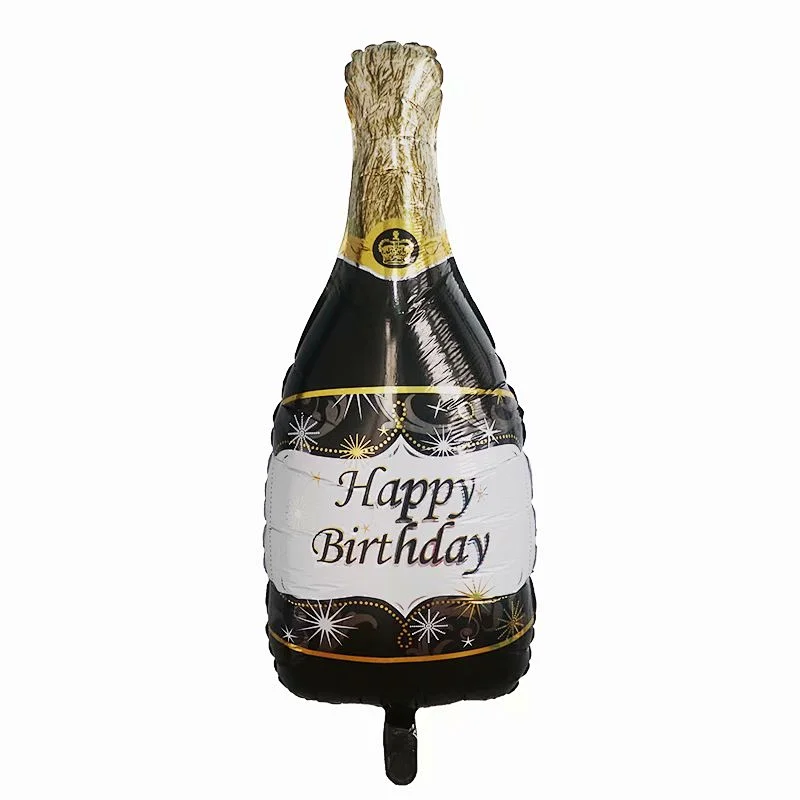 Champagne Bottle Globos Whiskey Aluminum Foil Helium Balloon For Wedding Party Decoration Birthday Balloon
