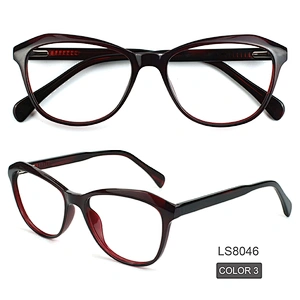 2021 Amazon Popular Transparent Acetate Designer Eyeglasses Frames Glasses Computer Glasses Anti Blue Light Optical Glasses