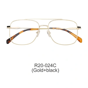 classic double bridge men eyeglasses care products square metal
