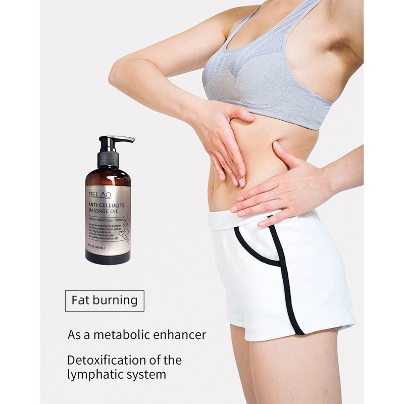 Anti Cellulite Body Massage Light Weight Oil private label 100% Natural and Organic
