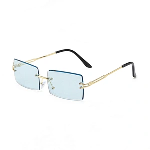 Weekly Deals Women hot selling Square Rimless Sunglasses