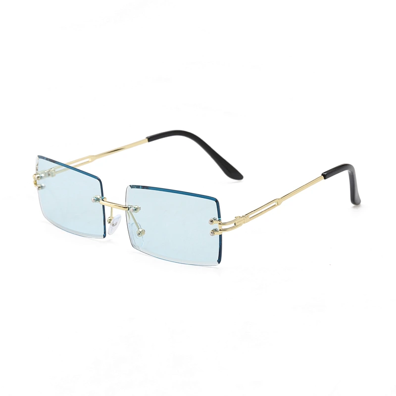 Weekly Deals Women hot selling Square Rimless Sunglasses