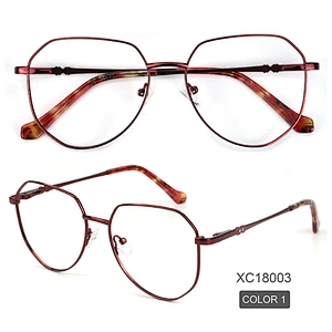 2021 Latest Quality China Wholesale Optical Frame Extra Big Frame Metal Eyeglasses for fashion people