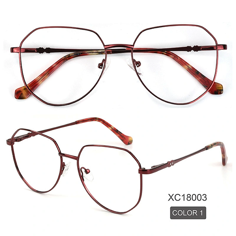 2021 Latest Quality China Wholesale Optical Frame Extra Big Frame Metal Eyeglasses for fashion people