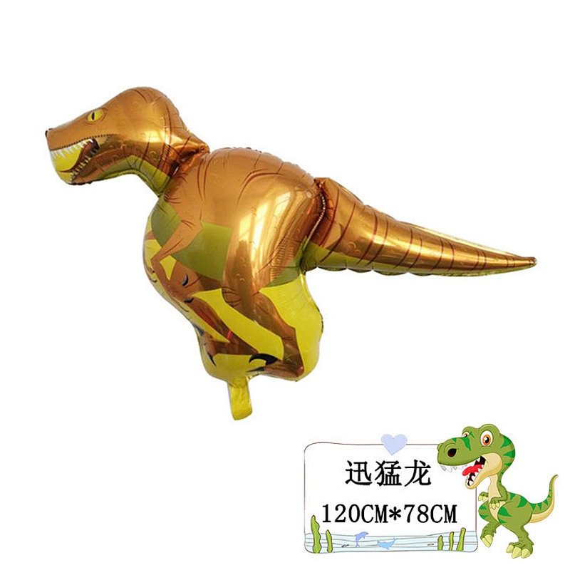 wholesale Adult Toys New Toys animal Dinosaur theme balloons kids birthday party foil dinosaur Balloons