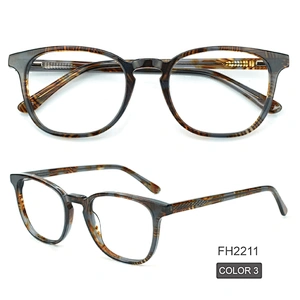 PH2211 competitive price inventory optical frames 6 colors round acetate eyeglasses