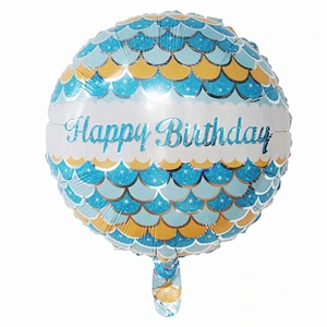 Multi-style 18 inch Happy Birthday Round Foil Helium Balloons Birthday Party Decorations