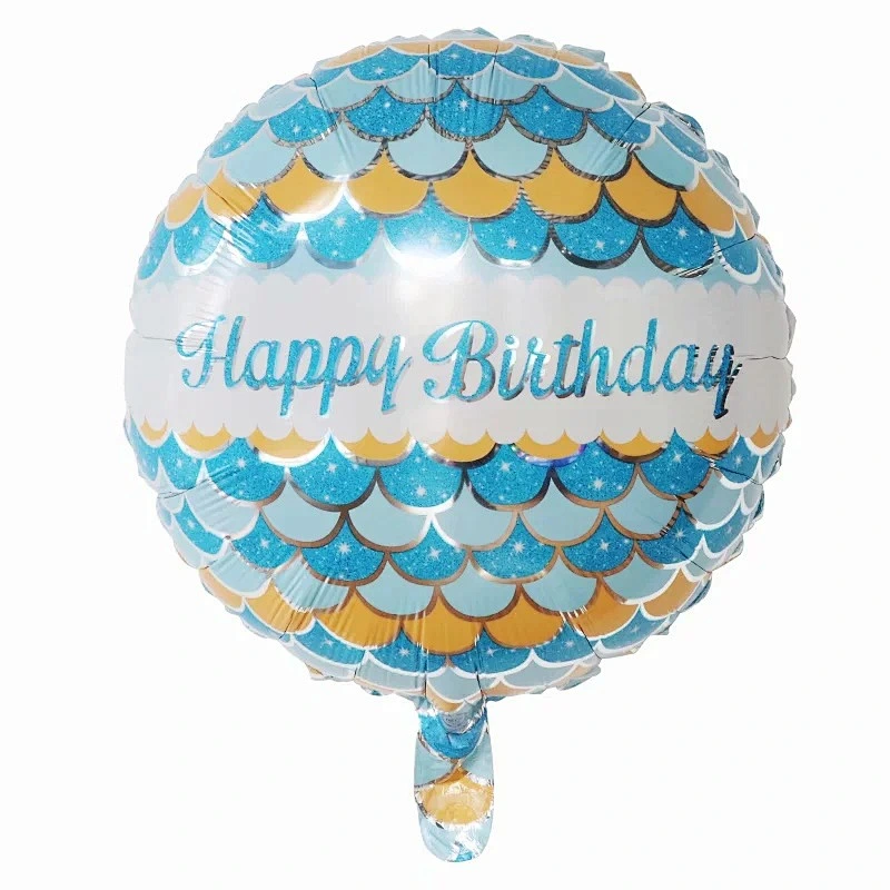 Multi-style 18 inch Happy Birthday Round Foil Helium Balloons Birthday Party Decorations