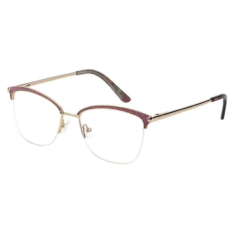 Luxury shining high quality women's metal optical glasses eyewear eyeglasses frames