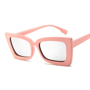 Custom 2021 Fashion Designer Big Square Frame Rectangle Men Women Plastic Trendy Oversized Shades Sun Glasses Sunglasses 2020