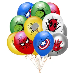 The Avengers Latex Balloons  with Conffeti Latex Balloon Birthday Party Decorations for Girls Women