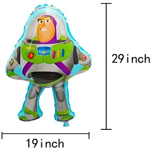 Toy Inspired Story Birthday Party Supplies, Happy Birthday Banner Foil latex Balloons for Toy Story Kids Baby Shower Party Decor