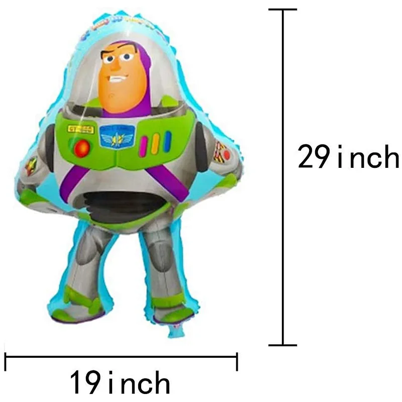 Toy Inspired Story Birthday Party Supplies, Happy Birthday Banner Foil latex Balloons for Toy Story Kids Baby Shower Party Decor