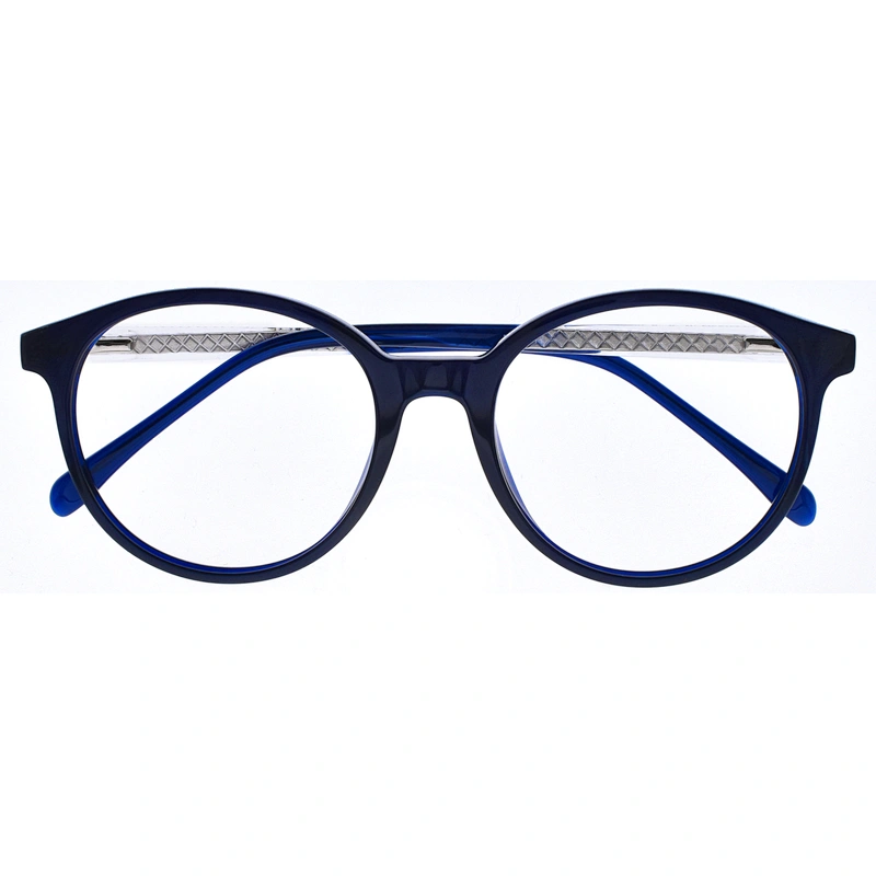 Vintage Retro Acetat Frame Clear Lens Glasses Fashion Eyewear Eyeglasses Round Circle Eye Glasses Optical Spectacle Frames