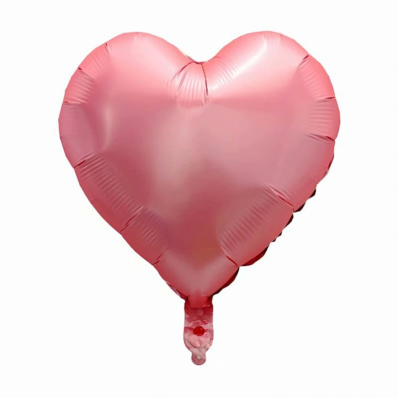 Multiple Color 18 inch Plain Pure Heart Shaped Foil Helium Balloons Birthday Party Decorations