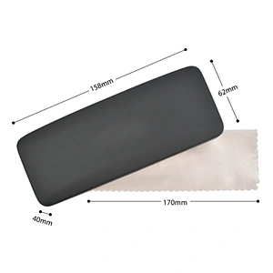 L size Custom Logo Metal Leather Glasses Cases For Optical Frames eyewear box