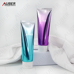 Gradual high glossy tube with white flip top cap