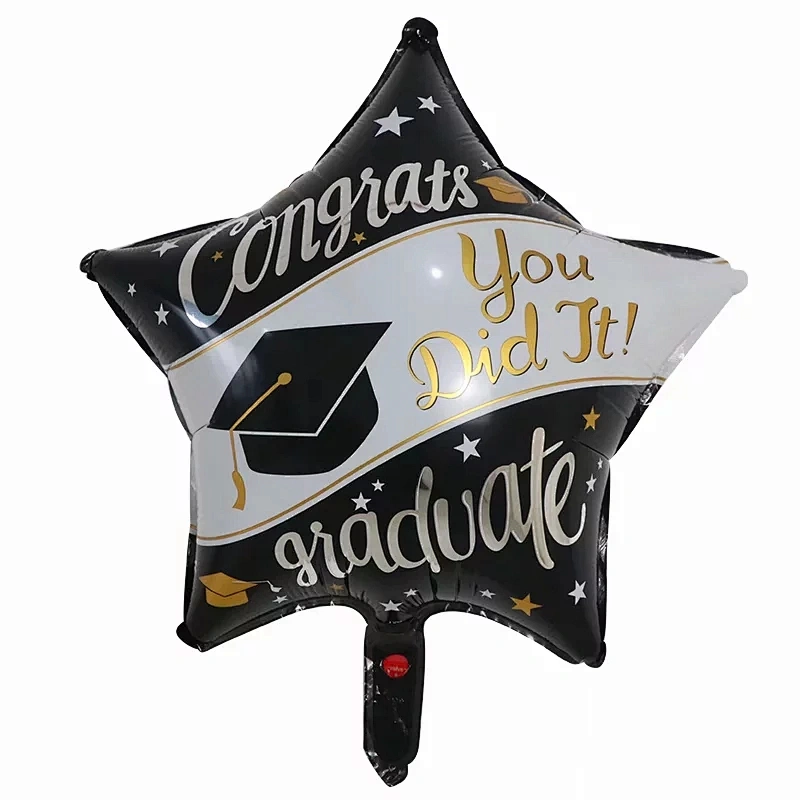 Hot Selling 18 Inch Graduation Foil Balloon Congrats Grad Helium Globos For Celebrating Graduation Party Decoration