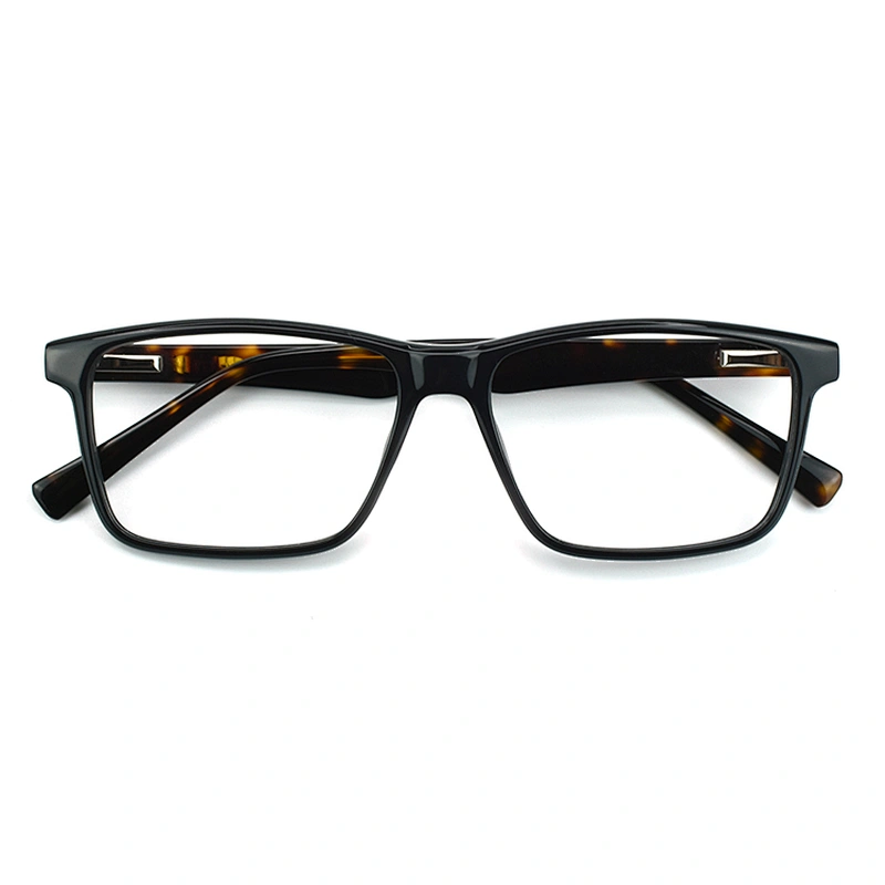 china factory acetate eyeglasses frames wholesale square clean lens optical frame