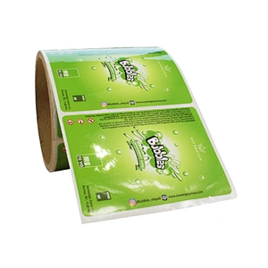 printing glossy laminated adhesive label for oil bottle package label