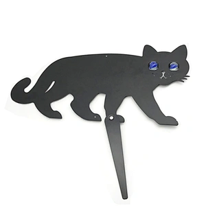 Custom made accepted black metal cat