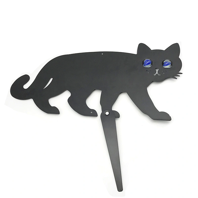 Custom made accepted black metal cat
