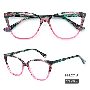 PH2218 Wholesale Custom Trend Optical Frame Eyeglasses River Acetate Cat Eye Glasses