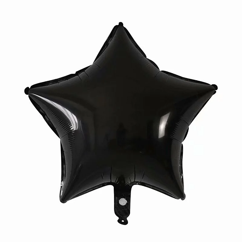 Multiple Color 18 inch Plain Pure Star Shaped Foil Helium Balloons Birthday Party Decorations