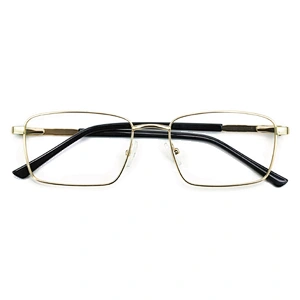 F85844 Fashion Design Men Retro Square Eyeglasses Full Rim Metal Optical Eyewear Frame