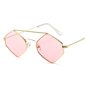 Fashion Men Women Diamond Sharp Sunglasses Clear Yellow Lens Shades UV400 Polycarbonate Shield New 2021