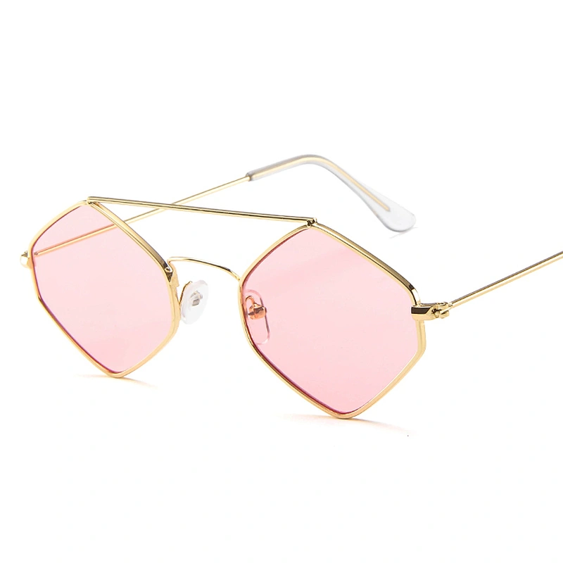 Fashion Men Women Diamond Sharp Sunglasses Clear Yellow Lens Shades UV400 Polycarbonate Shield New 2021