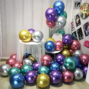 New design 5/10/12inch chrome latex balloons small Metallic  Air latex balloons for party  Decoration supplies