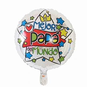 Multi-style 18 inch Spanish Happy Father's Day Feliz Papa Foil Helium Balloons Party Decorations