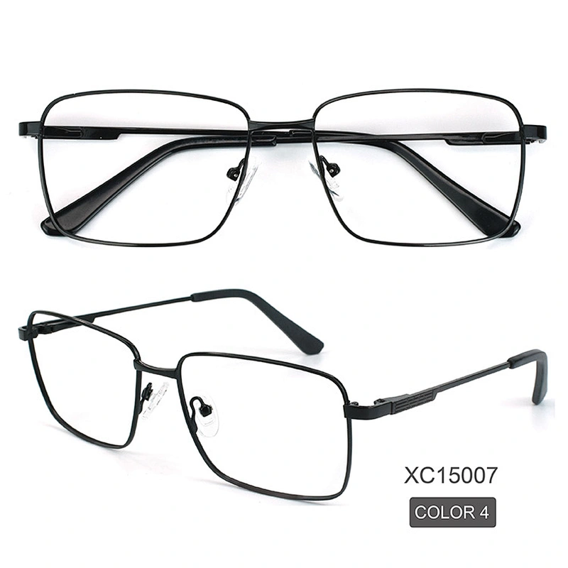 China Manufacturers Design Metal Square Eyeglasses Ready Stock Optical Frames