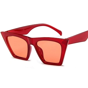 New Fashion Chic One Piece Oversized Sunglasses Vendor Flat Top Thick Frame Shades 2021