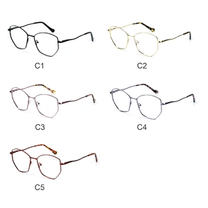 5 bold color diamond metal optical frame ready stock eye glasses