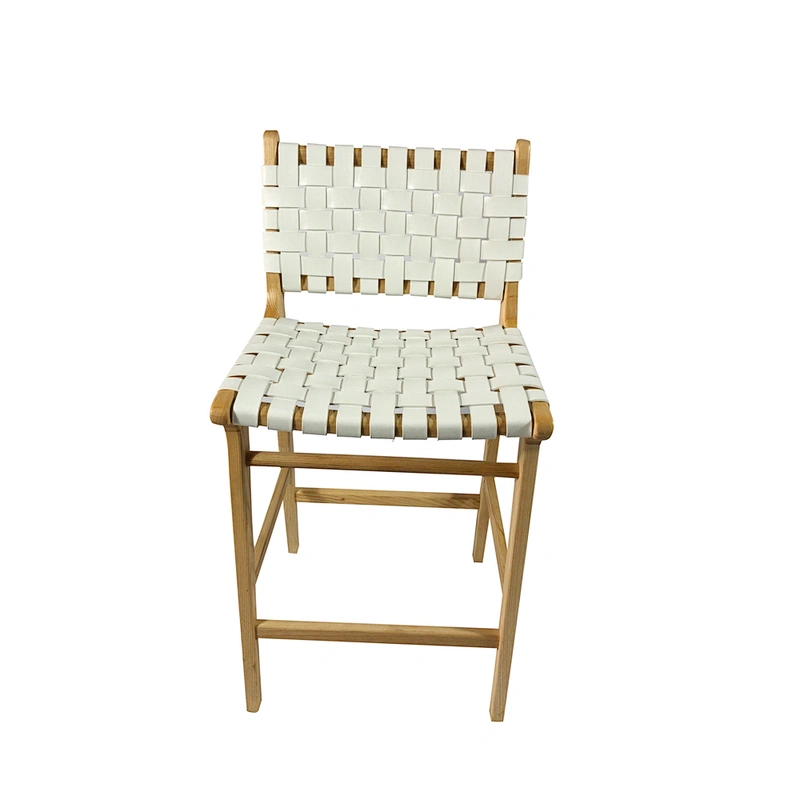 PU Strap woven bar stool