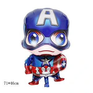 Cartoon Character Spider Man Man Iron America Super Hero Foil Balloons Captain Ant Man Globos For Kids Toy Party Decoration