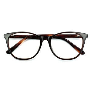 Classic Acetate Round Oversized Frames Optical Eyewear OEM/ODM Eye Glasses
