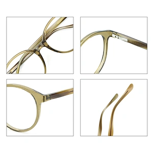 High quality specialized acetate round 4 color Italia eyewear optical glasses frames in stock