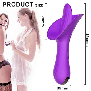 Tongue licking vibrator Lily flower G sport  Clitoris Stimulator sextoy adult toy