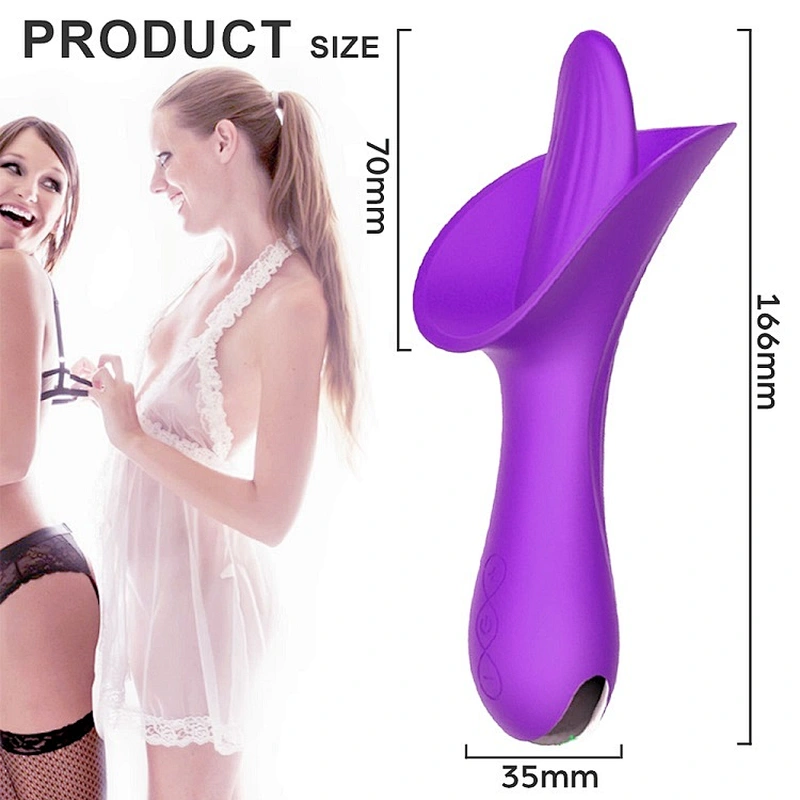 Tongue licking vibrator Lily flower G sport  Clitoris Stimulator sextoy adult toy