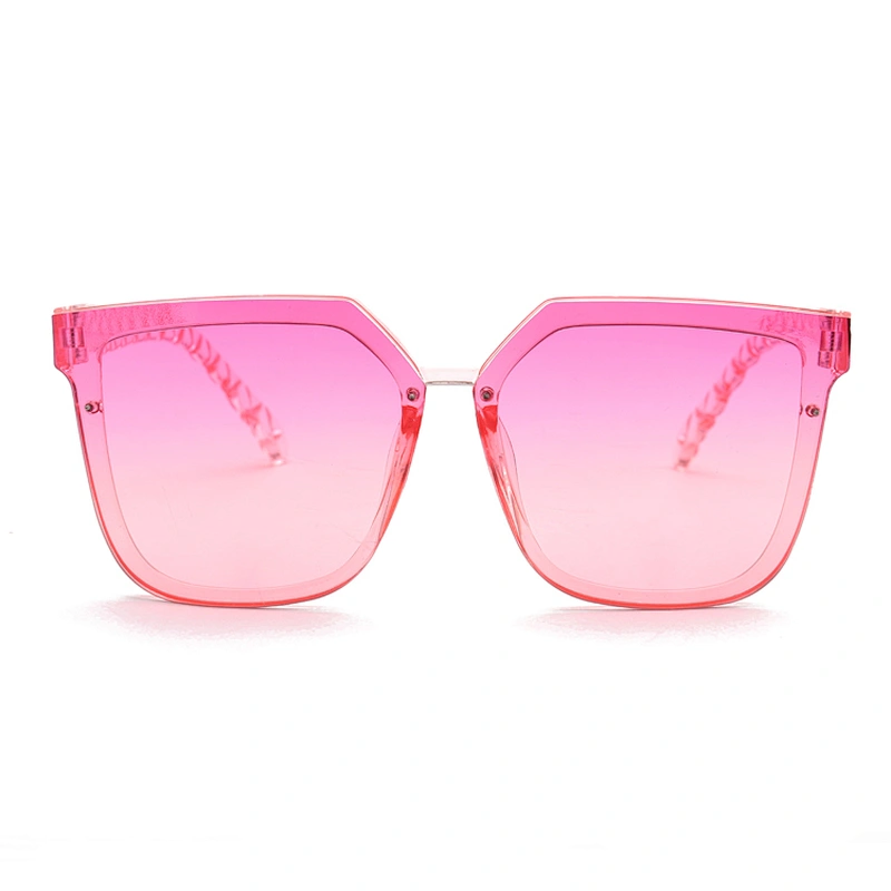 2021 Vintage Retro Style 8 Colors Big Square Crystal Gradient Feeling Full Rim Diamond Cut Sunglasses
