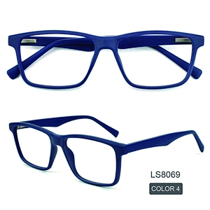 china factory acetate eyeglasses frames wholesale square clean lens optical frame