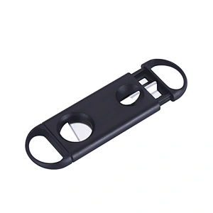 Wholesale Cigar and cigarette accessories plastic punching scissors V-CUT cigar cutter