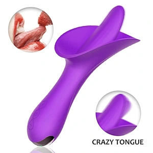 Tongue licking vibrator Lily flower G sport  Clitoris Stimulator sextoy adult toy