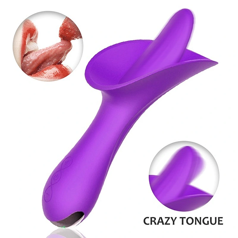 Tongue licking vibrator Lily flower G sport  Clitoris Stimulator sextoy adult toy