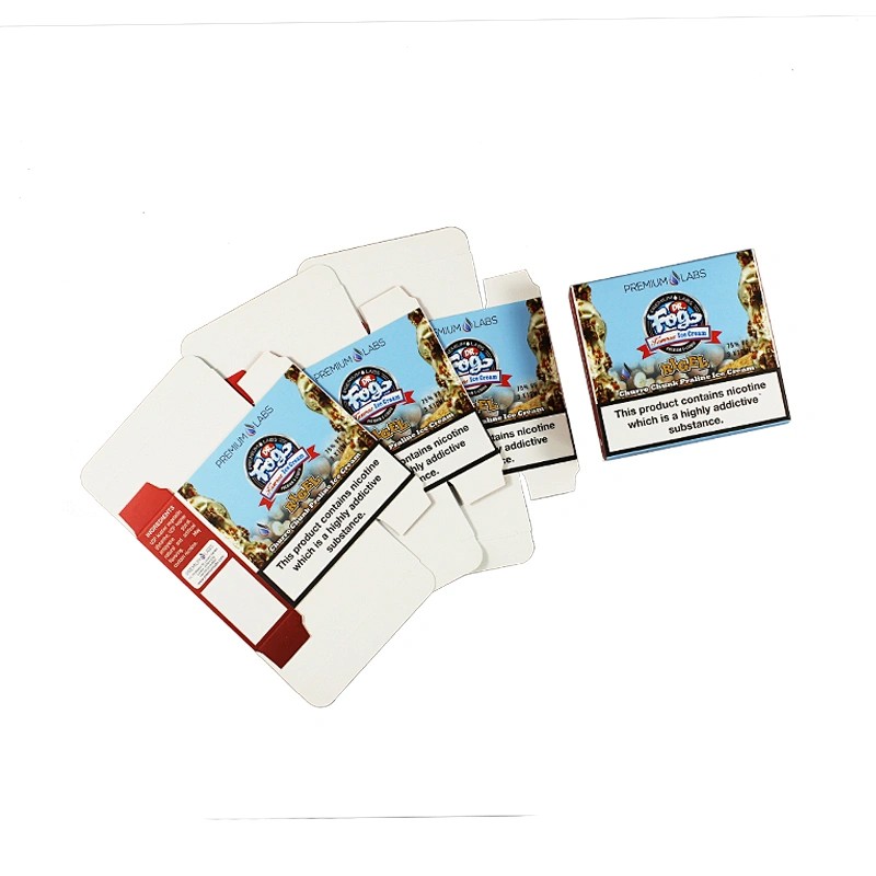 customized 3x10ml liquid bottle paper package box matt lamination